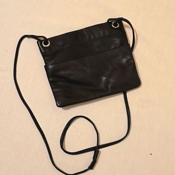 margot Handbags - Margot New York black leather crossbody purse square small mini
